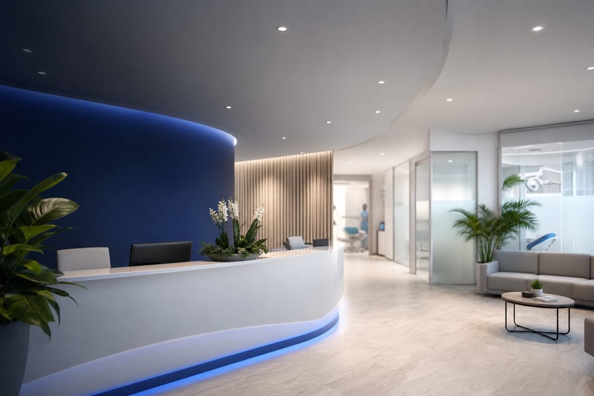 Modern clinic reception representing the Clinzify patient experience